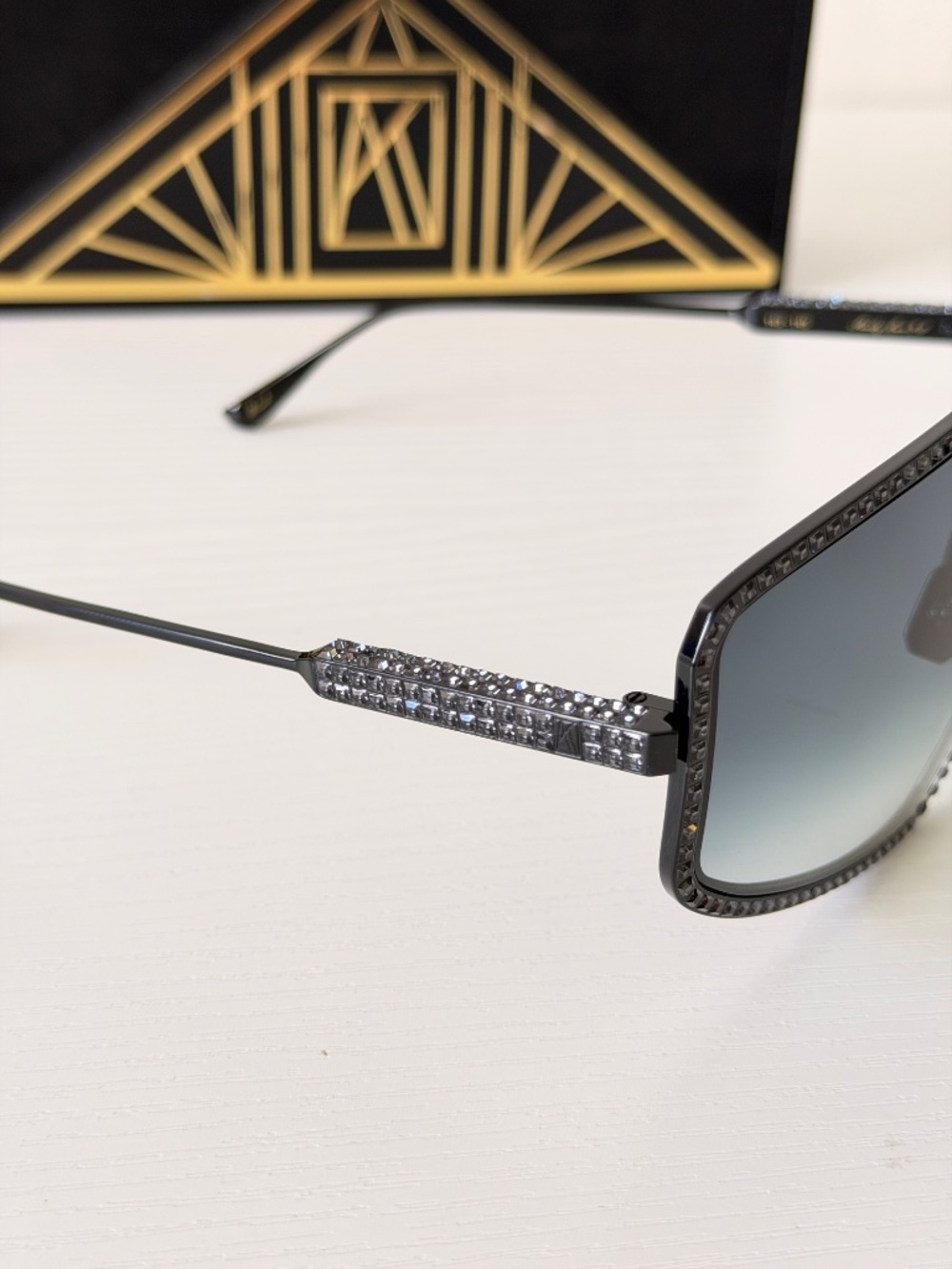 New Anna Karin Karlsson Sunglasses Black Shady Luv 2.0 Limited Edition Authentic - Picture 4 of 11